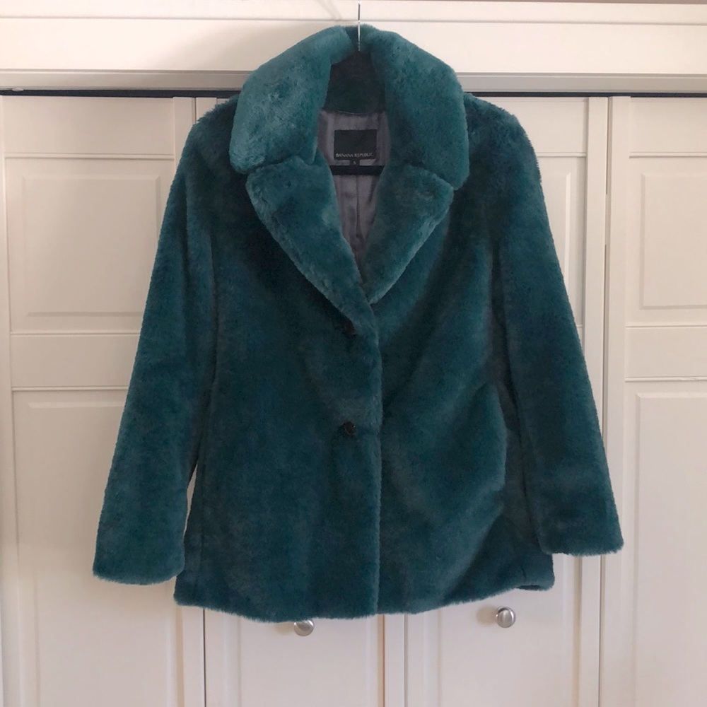 Banana Republic Teal Teddy Jacket